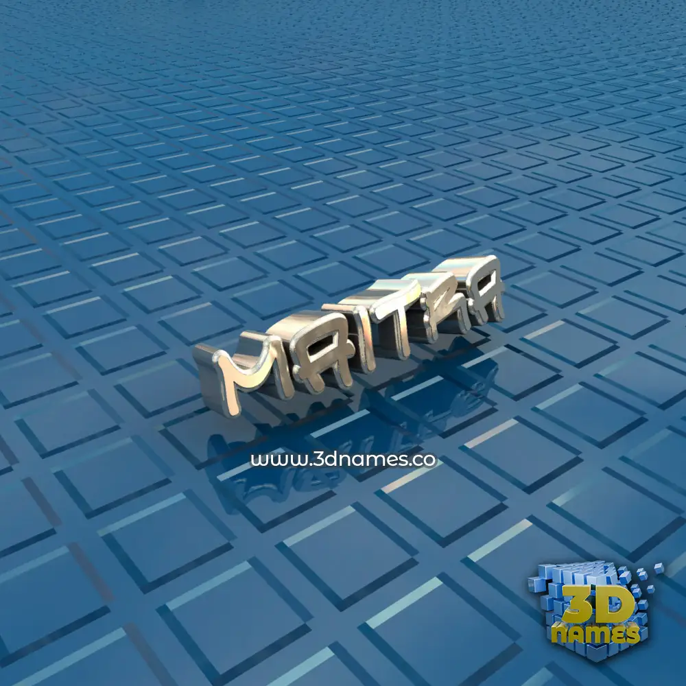 maitra in Blue Bling style - 3D name wallpaper