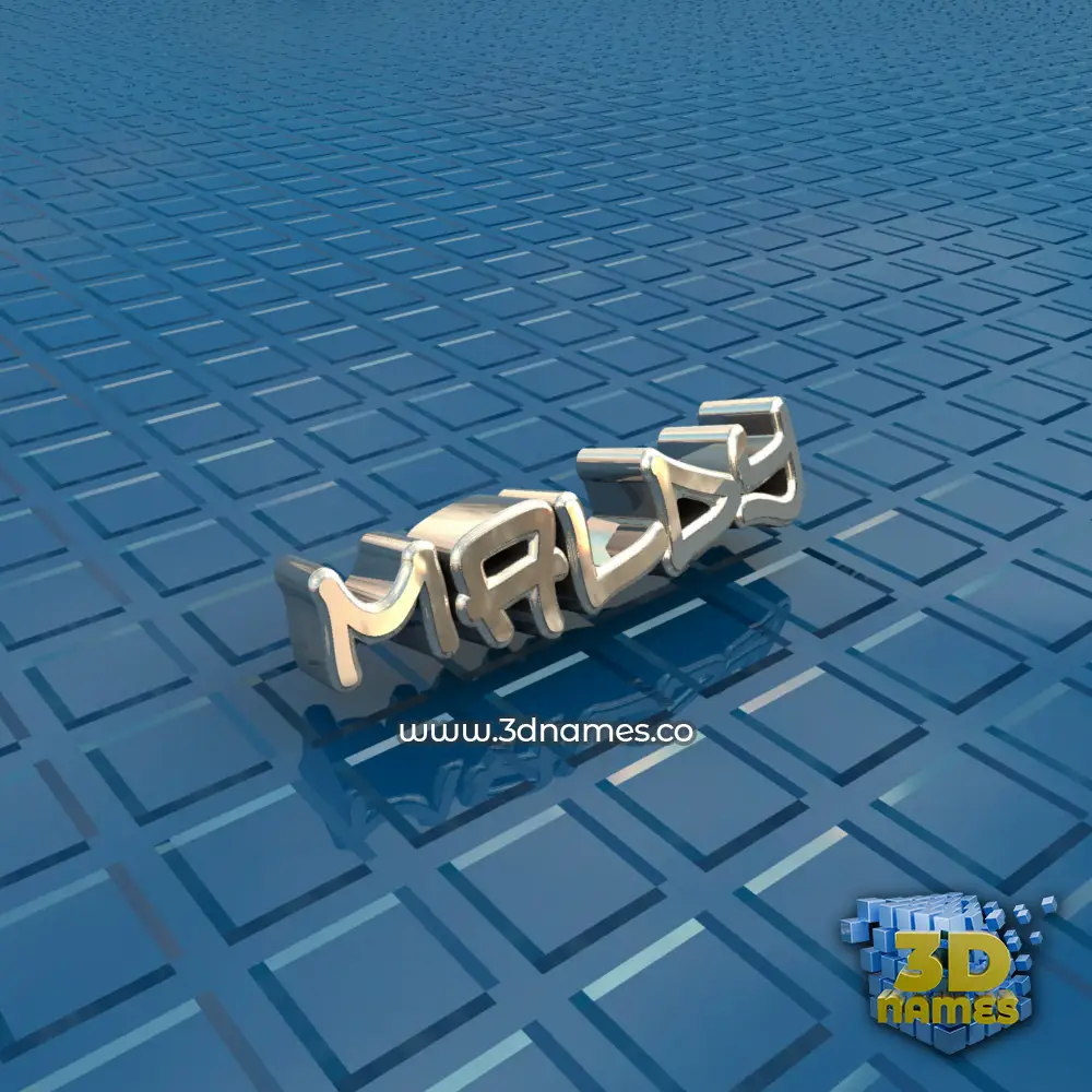 maldy in Blue Bling style - 3D name wallpaper