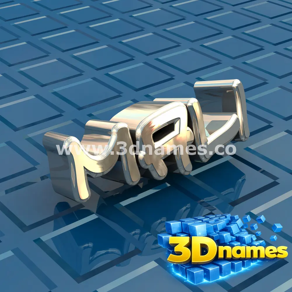 mali in Blue Bling style - 3D name wallpaper