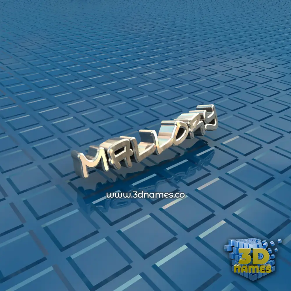 mallory in Blue Bling style - 3D name wallpaper