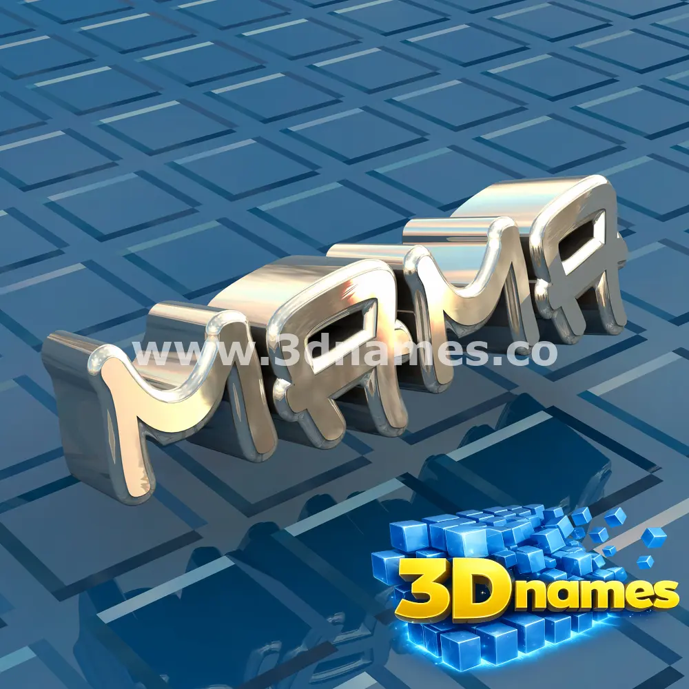 mama in Blue Bling style - 3D name wallpaper