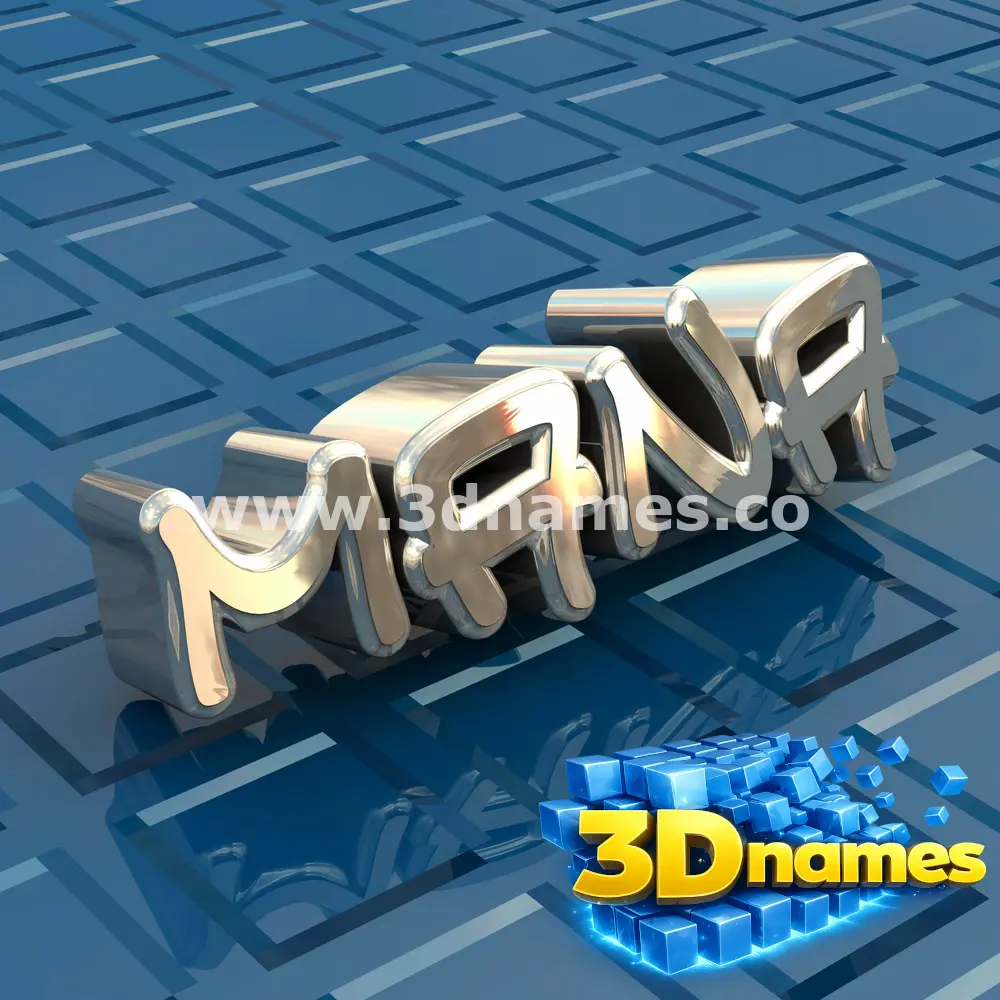 mana in Blue Bling style - 3D name wallpaper