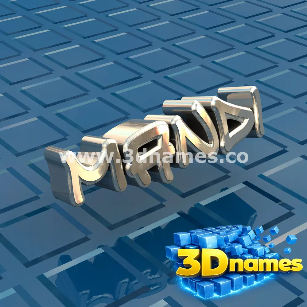 mandi in Blue Bling style - 3D name wallpaper