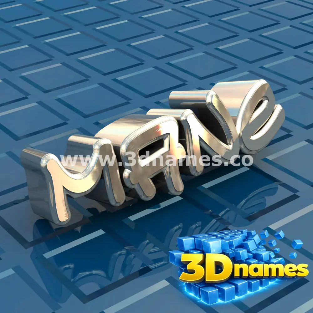mane in Blue Bling style - 3D name wallpaper
