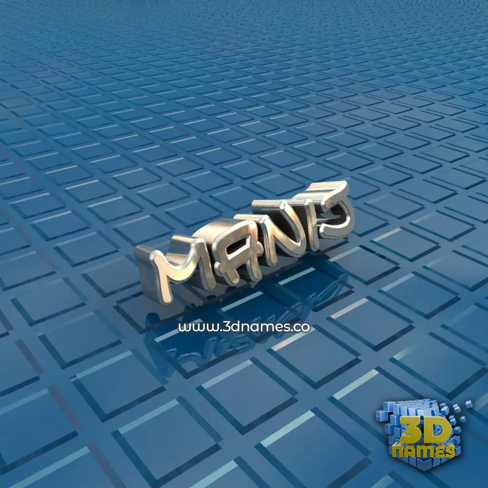 manij in Blue Bling style - 3D name wallpaper
