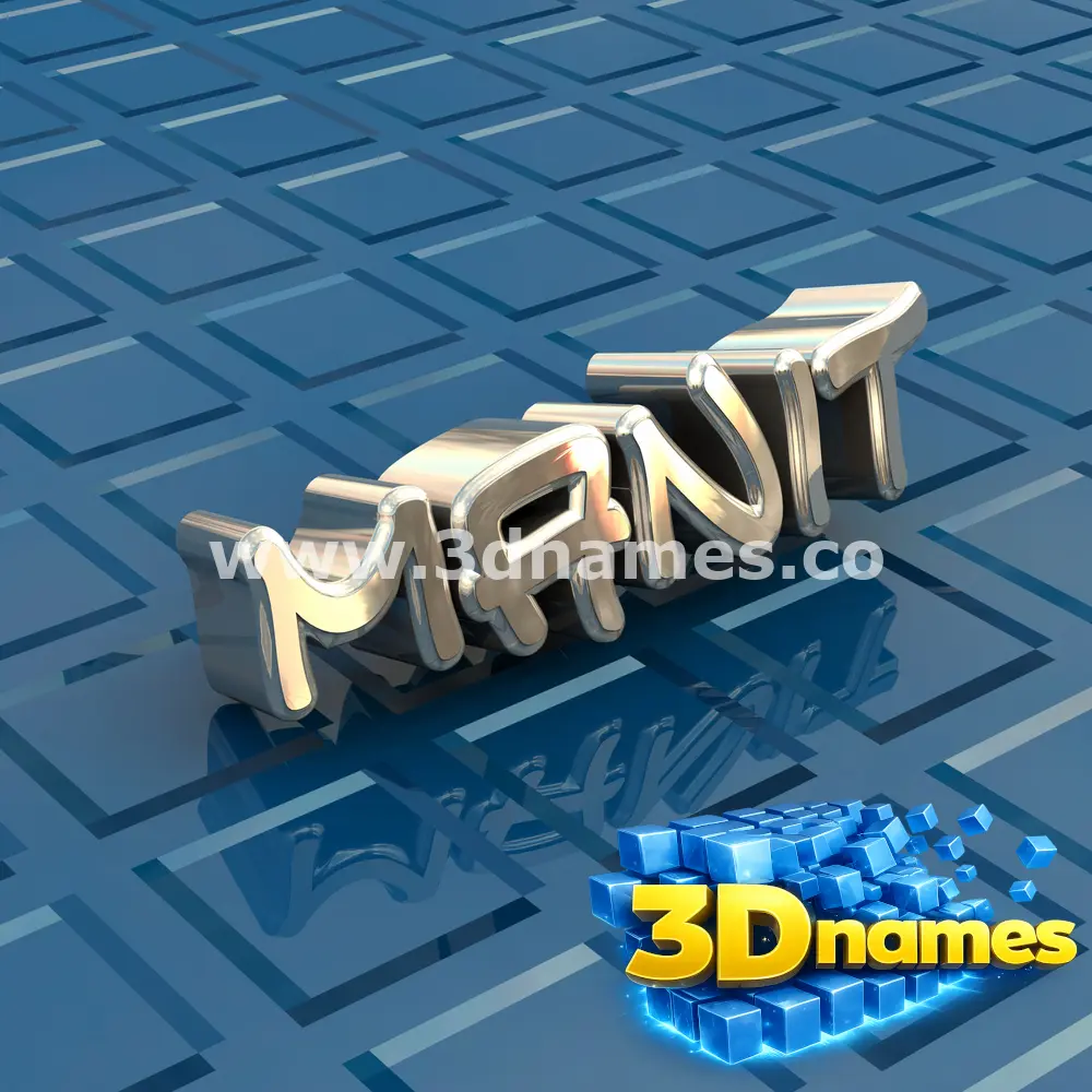 manit in Blue Bling style - 3D name wallpaper