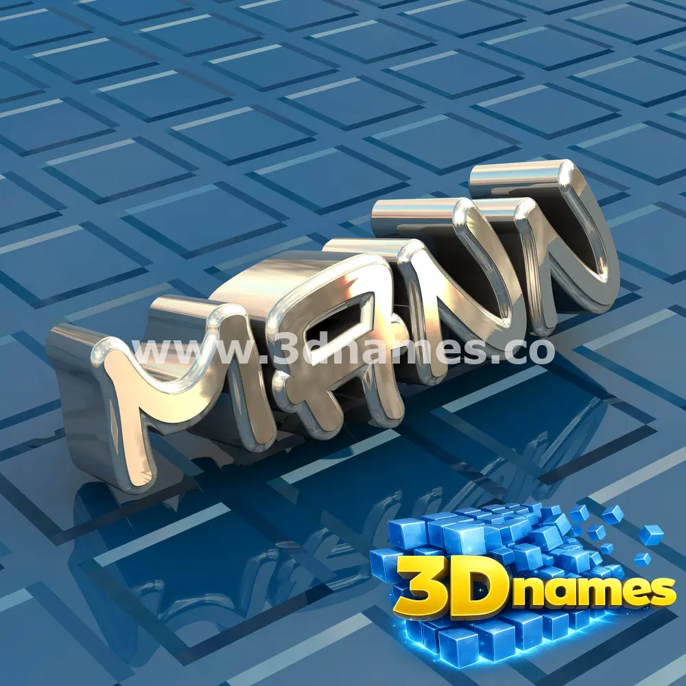 mann in Blue Bling style - 3D name wallpaper