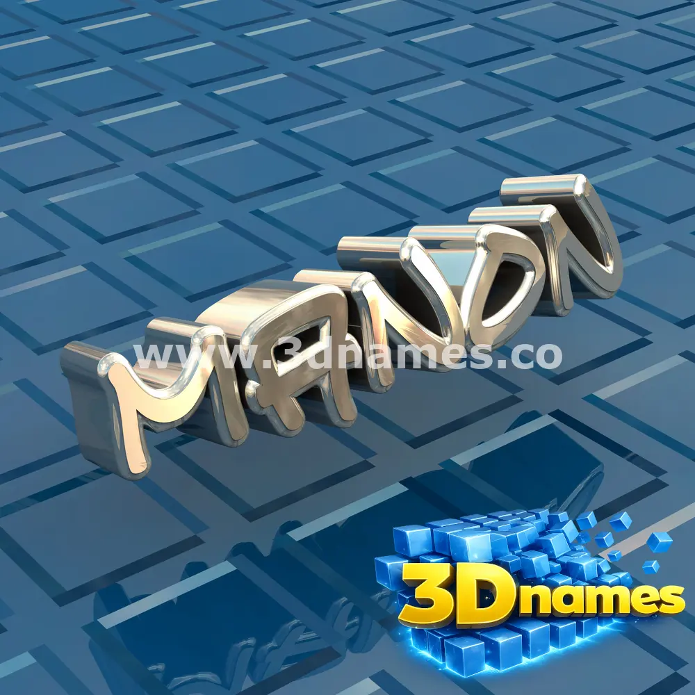 manon in Blue Bling style - 3D name wallpaper