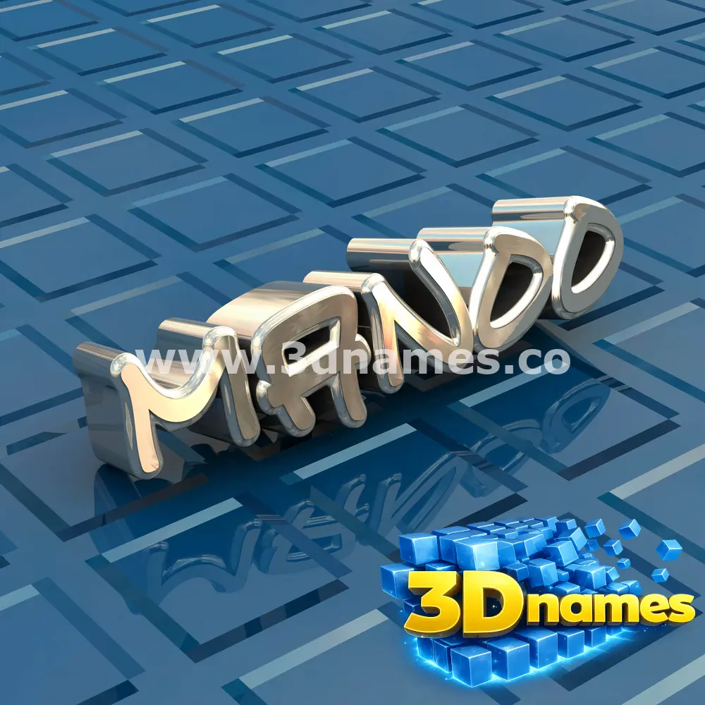 manoo in Blue Bling style - 3D name wallpaper