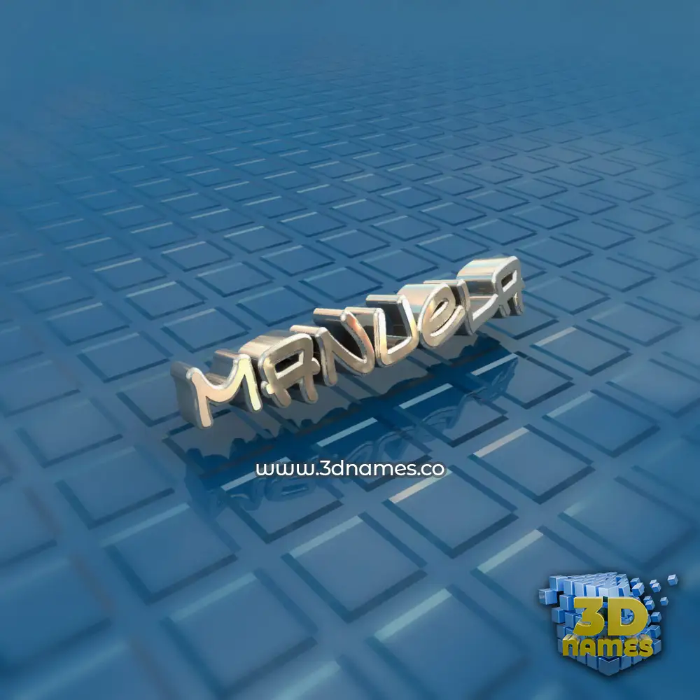 manuela in Blue Bling style - 3D name wallpaper