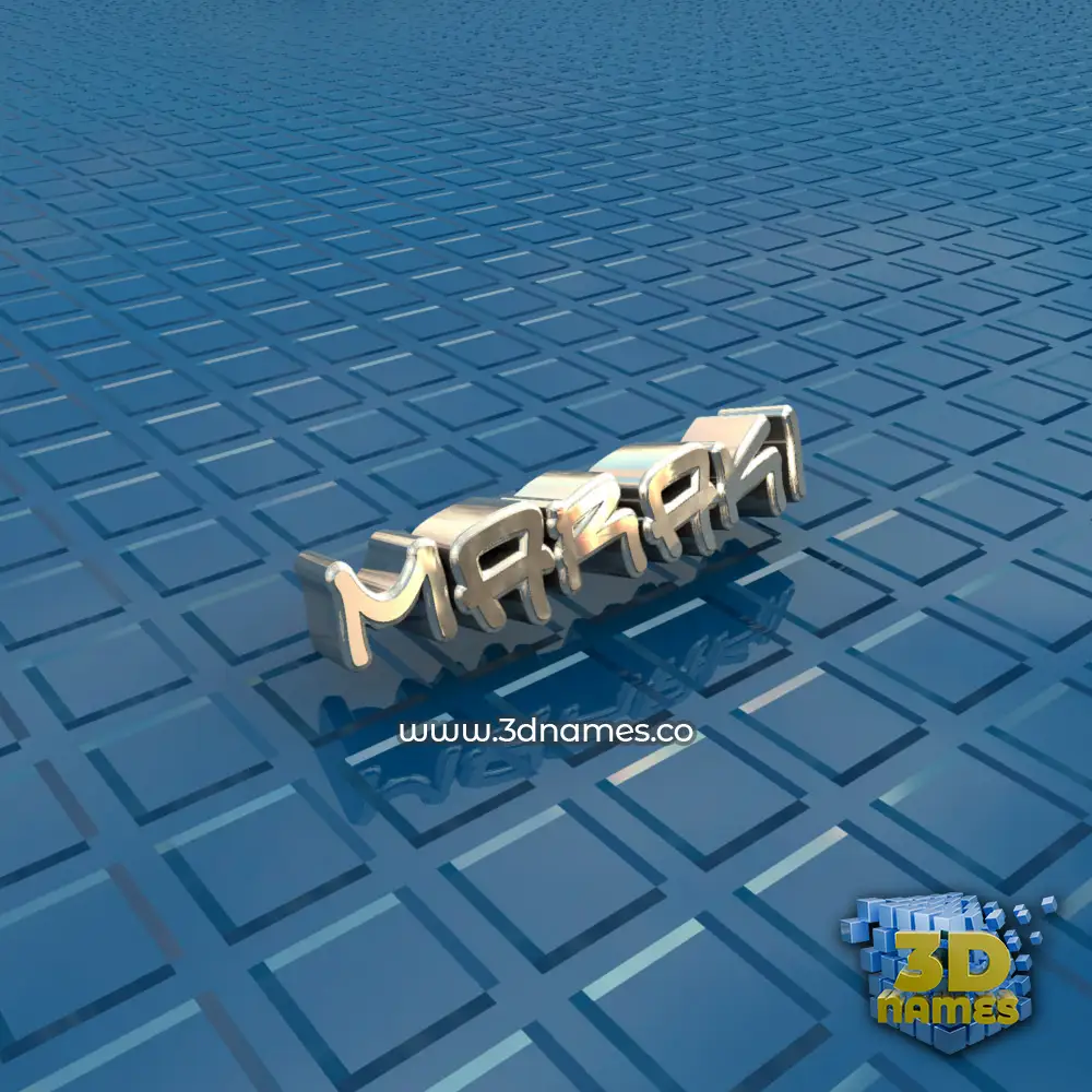 maraki in Blue Bling style - 3D name wallpaper