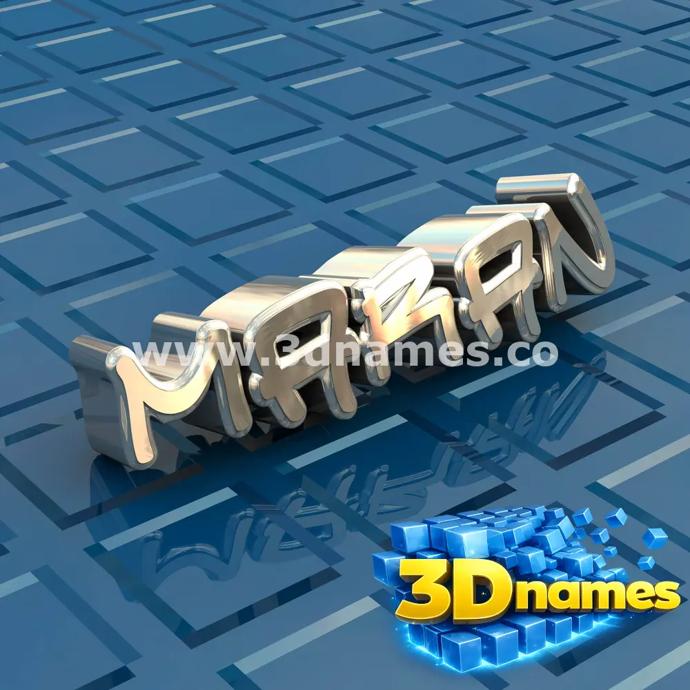 maran in Blue Bling style - 3D name wallpaper