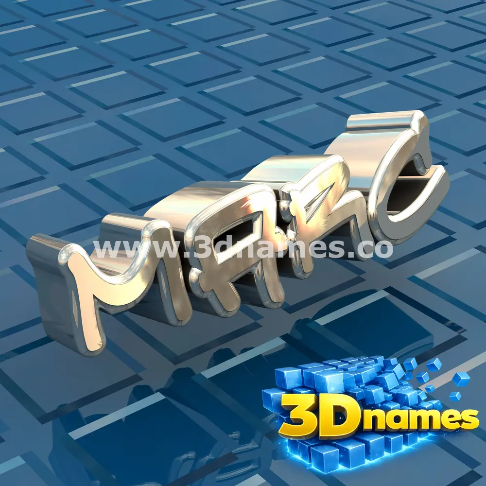 marc in Blue Bling style - 3D name wallpaper