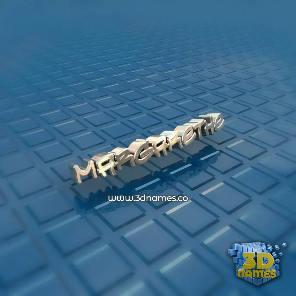 margarethe in Blue Bling style - 3D name wallpaper