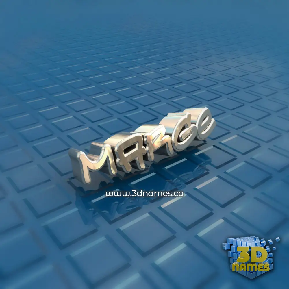 marge in Blue Bling style - 3D name wallpaper