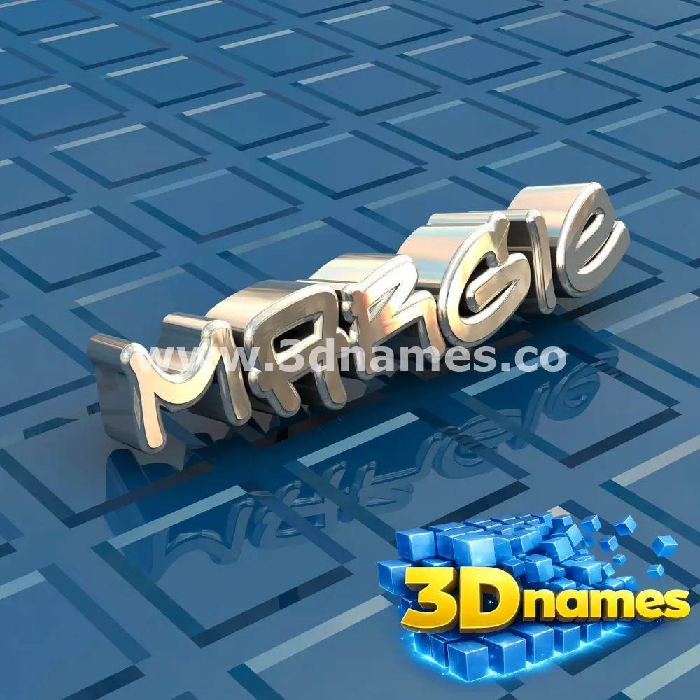 margie in Blue Bling style - 3D name wallpaper