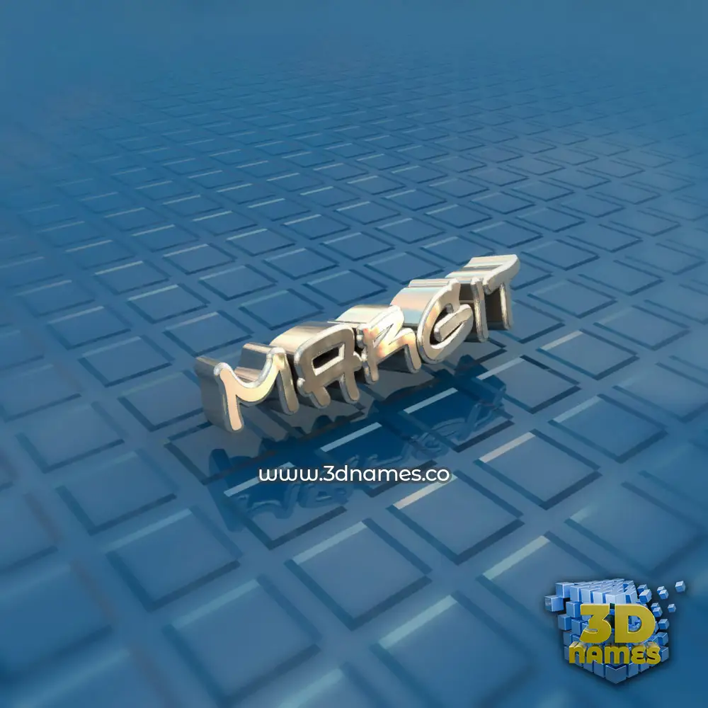 margit in Blue Bling style - 3D name wallpaper