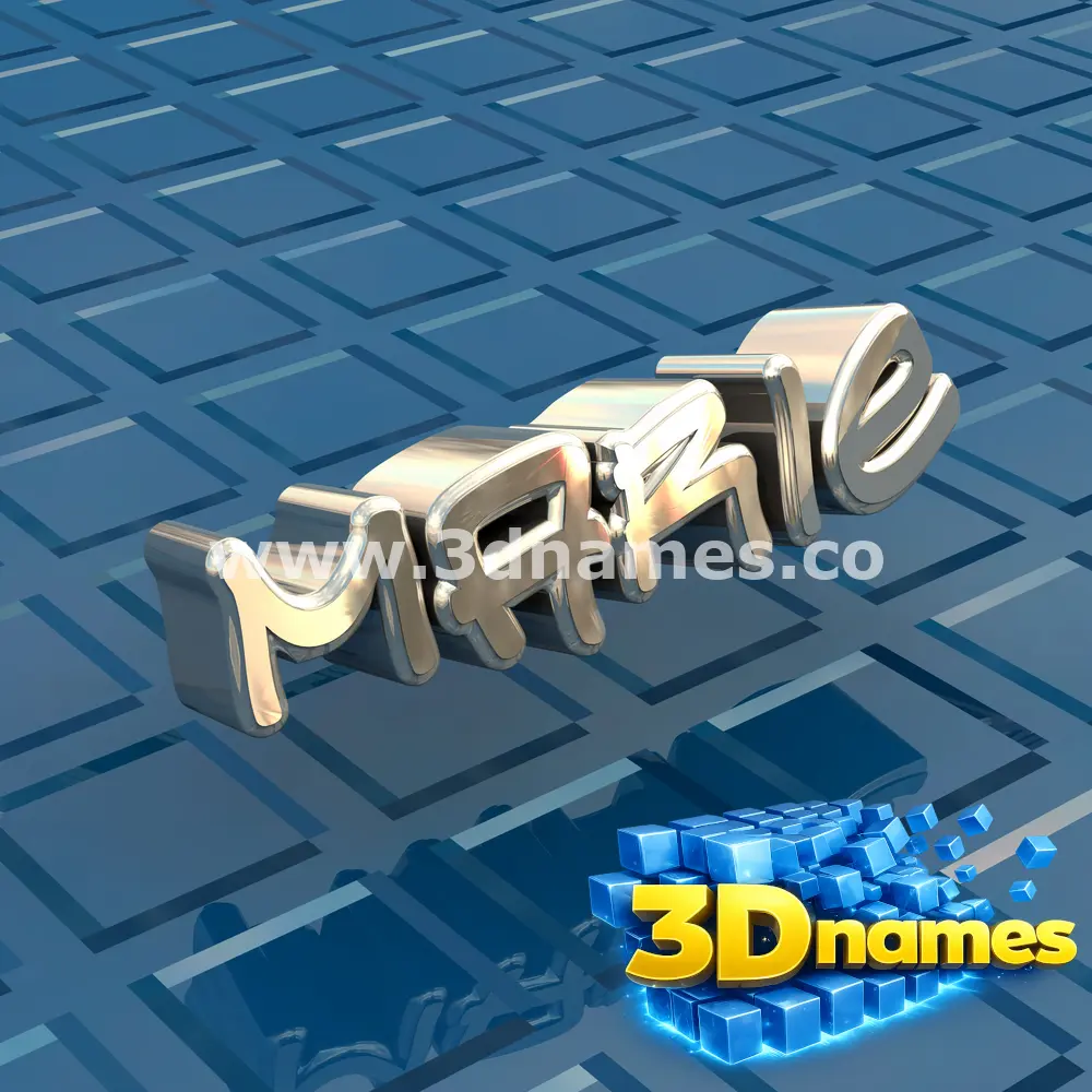 marie in Blue Bling style - 3D name wallpaper