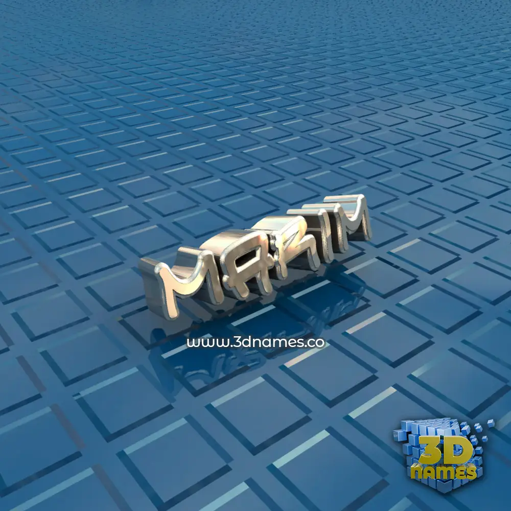 marim in Blue Bling style - 3D name wallpaper