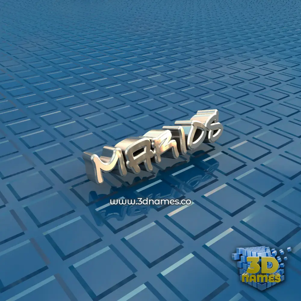 marios in Blue Bling style - 3D name wallpaper