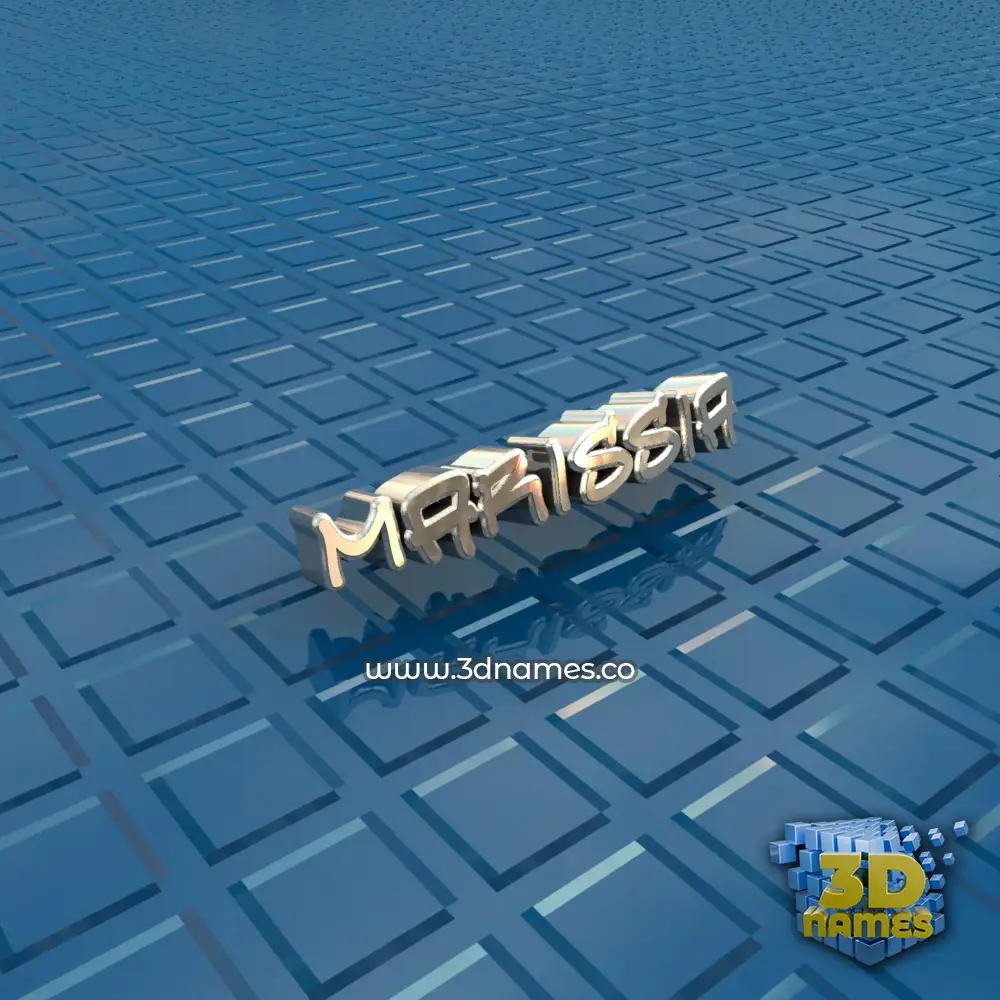 marissia in Blue Bling style - 3D name wallpaper