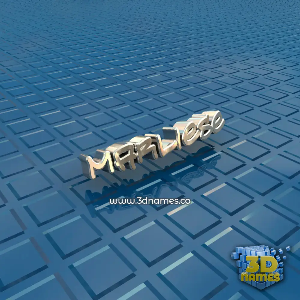 marliese in Blue Bling style - 3D name wallpaper
