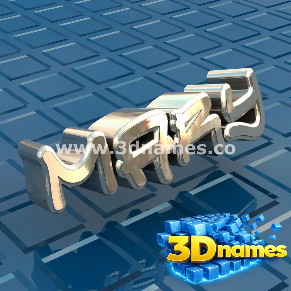 mary in Blue Bling style - 3D name wallpaper