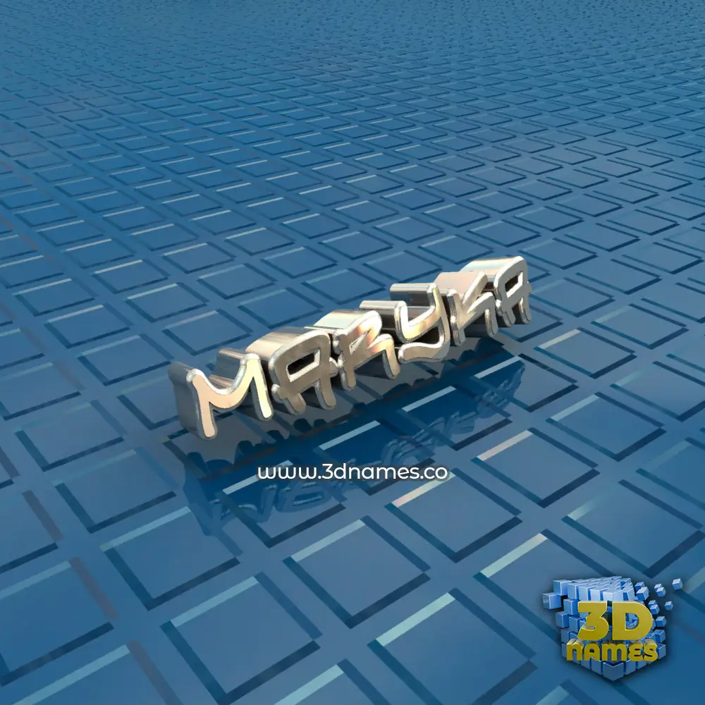 maryka in Blue Bling style - 3D name wallpaper
