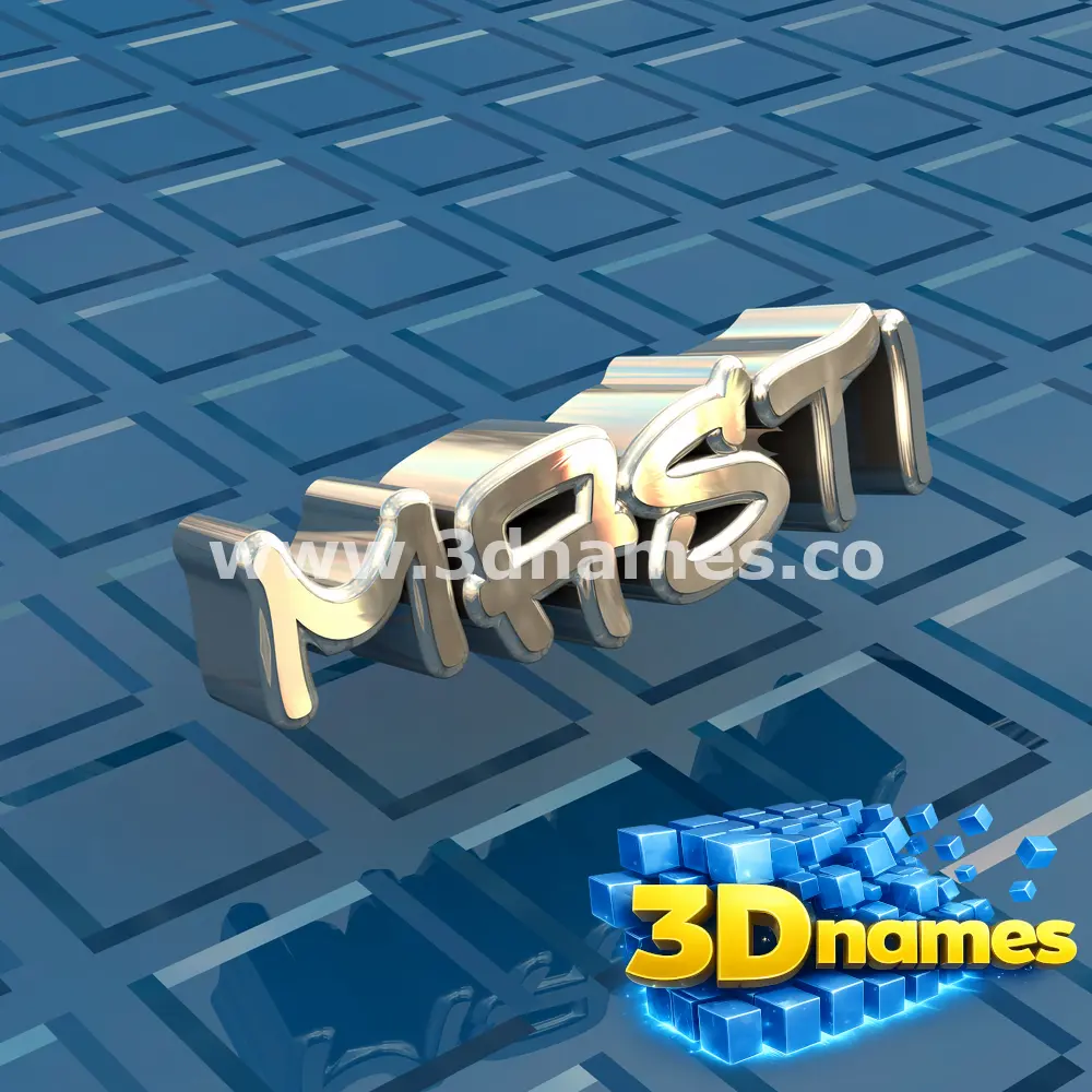 masti in Blue Bling style - 3D name wallpaper