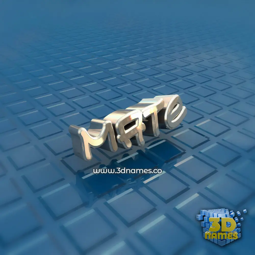 mate in Blue Bling style - 3D name wallpaper