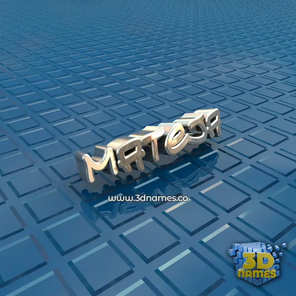 mateja in Blue Bling style - 3D name wallpaper