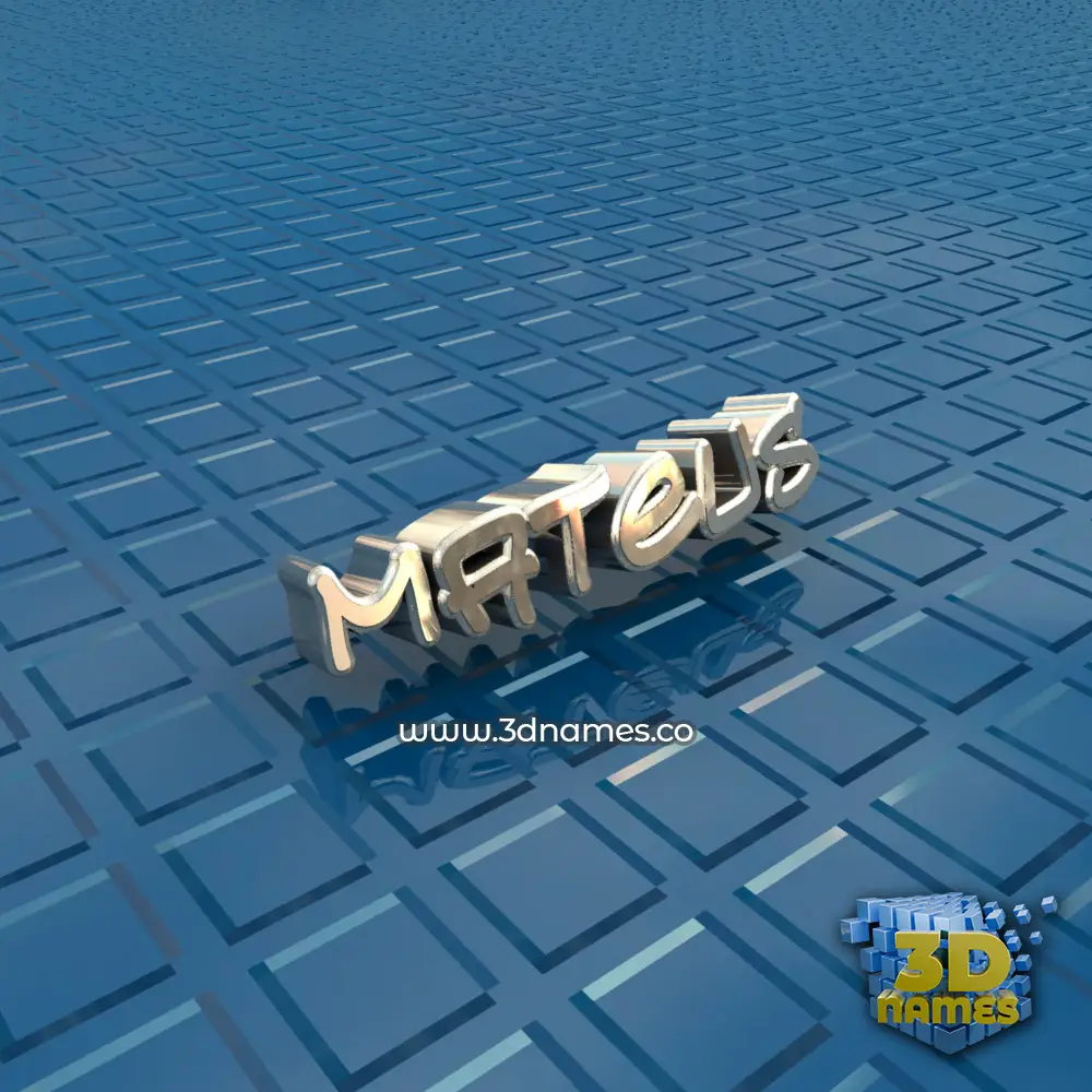 mateus in Blue Bling style - 3D name wallpaper