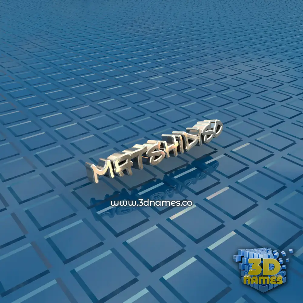 matshidiso in Blue Bling style - 3D name wallpaper
