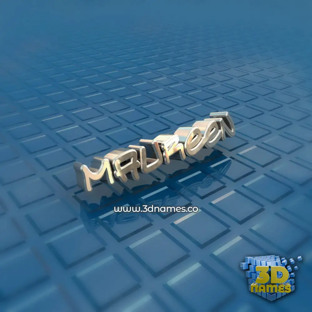maureen in Blue Bling style - 3D name wallpaper