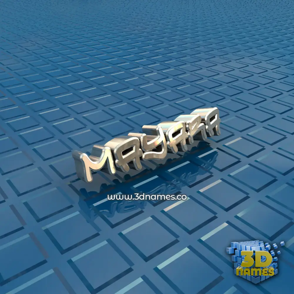 mayara in Blue Bling style - 3D name wallpaper