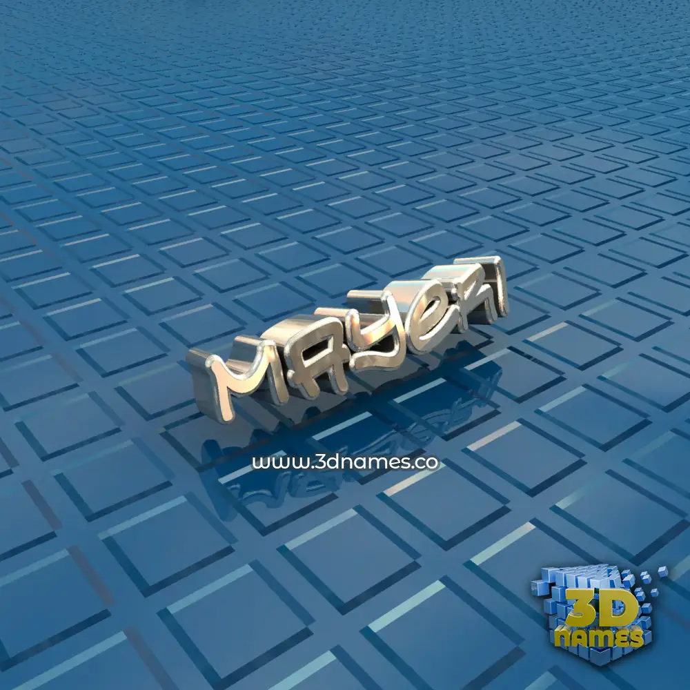 mayeri in Blue Bling style - 3D name wallpaper