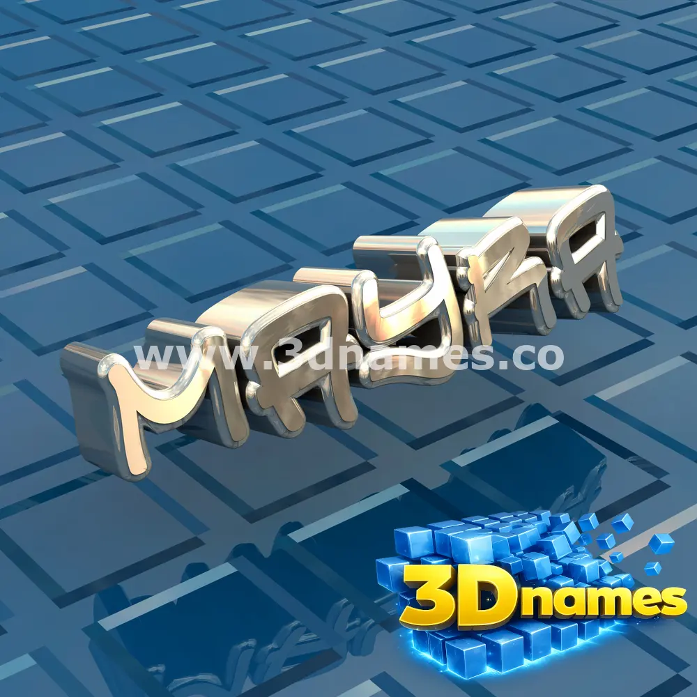 mayra in Blue Bling style - 3D name wallpaper