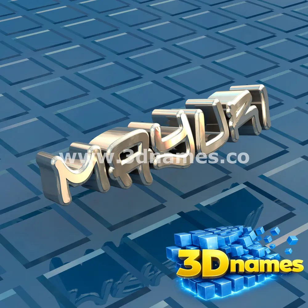 mayuri in Blue Bling style - 3D name wallpaper