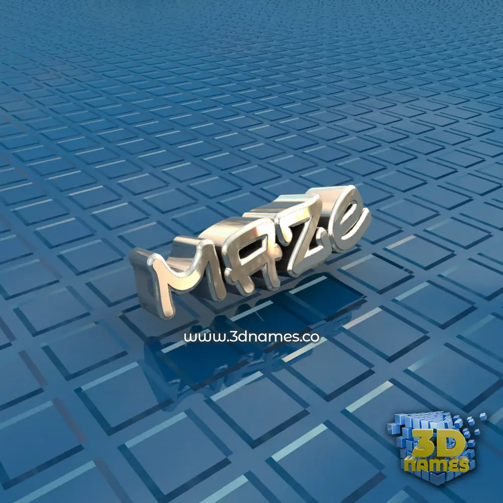 maze in Blue Bling style - 3D name wallpaper