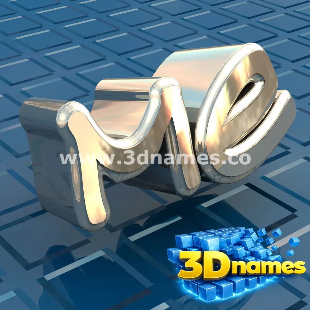 me in Blue Bling style - 3D name wallpaper