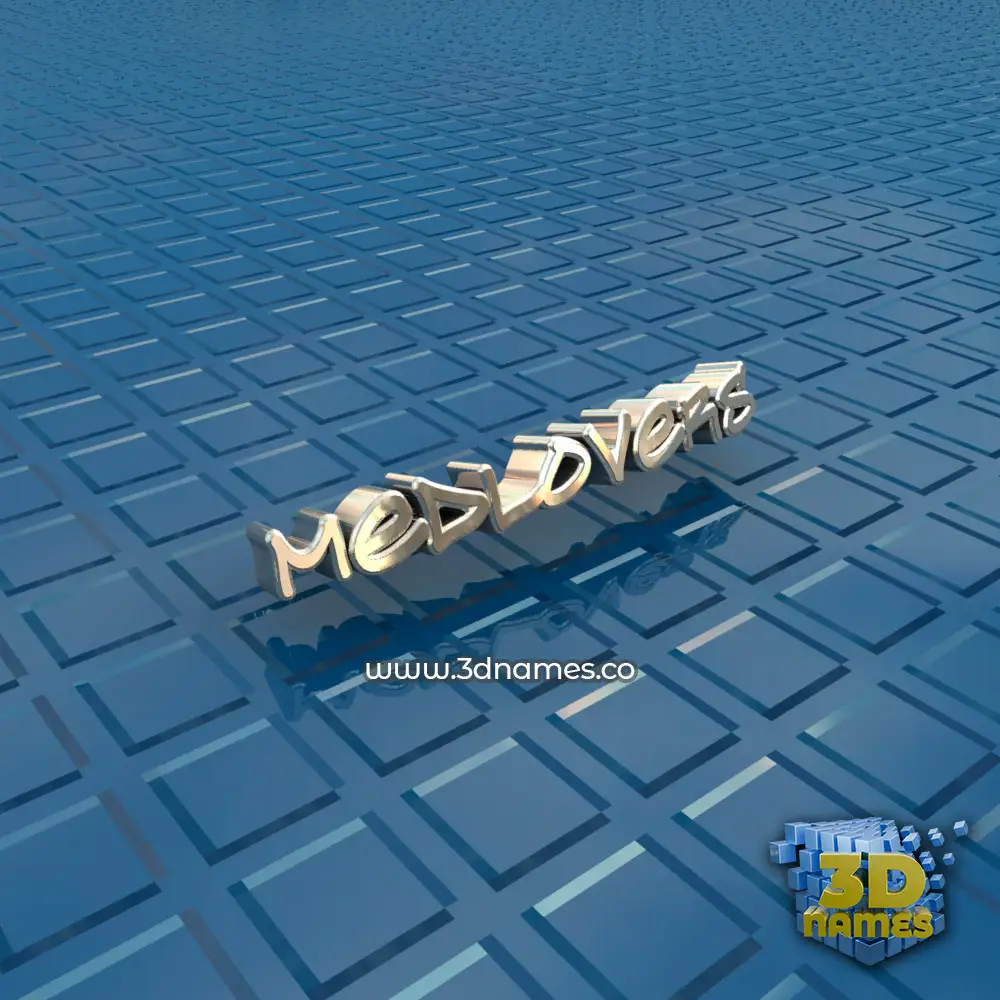 medlovers in Blue Bling style - 3D name wallpaper