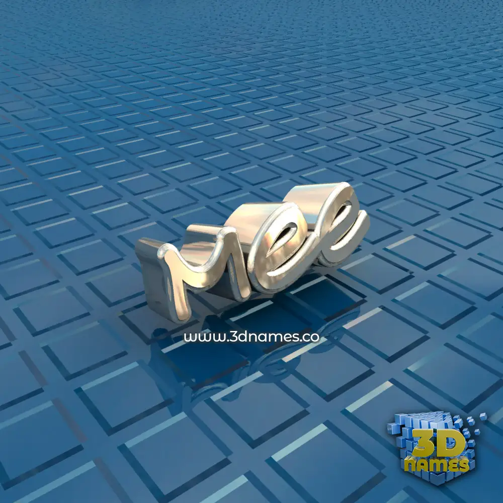 mee in Blue Bling style - 3D name wallpaper