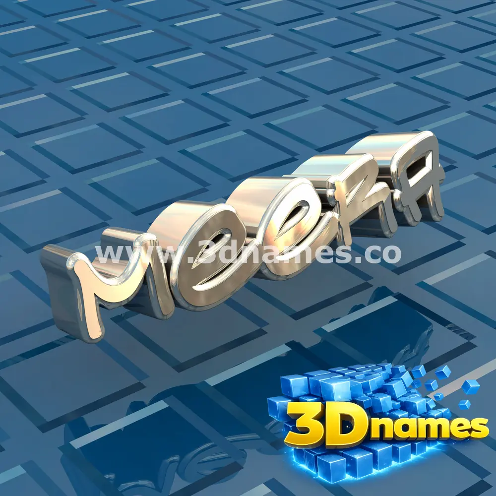 meera in Blue Bling style - 3D name wallpaper