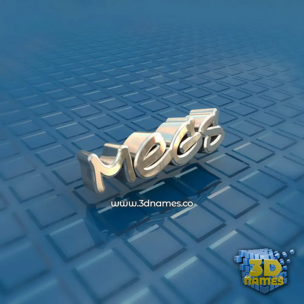 megs in Blue Bling style - 3D name wallpaper