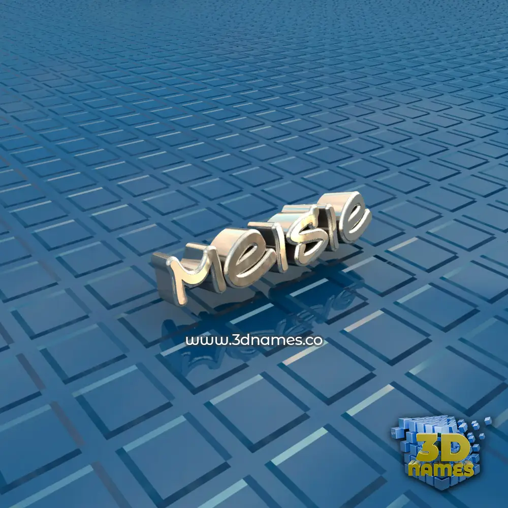 meisie in Blue Bling style - 3D name wallpaper