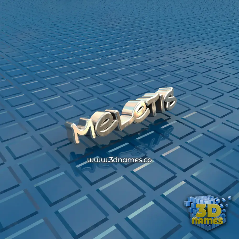 meletis in Blue Bling style - 3D name wallpaper