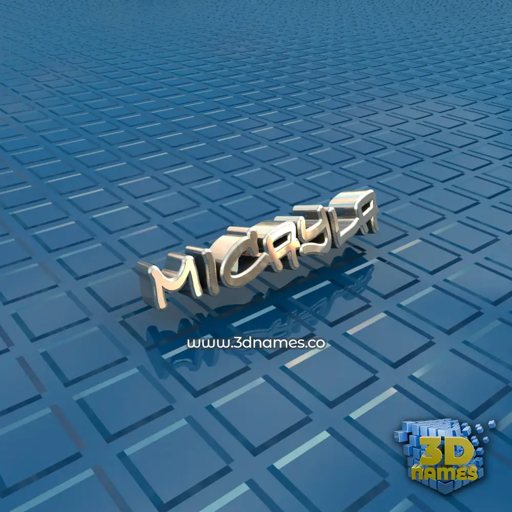 micayla in Blue Bling style - 3D name wallpaper