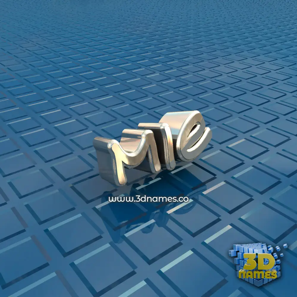 mie in Blue Bling style - 3D name wallpaper