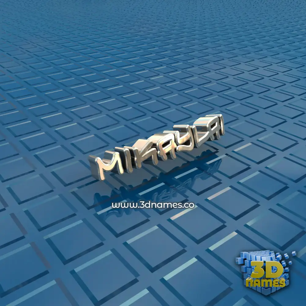 mikaylai in Blue Bling style - 3D name wallpaper