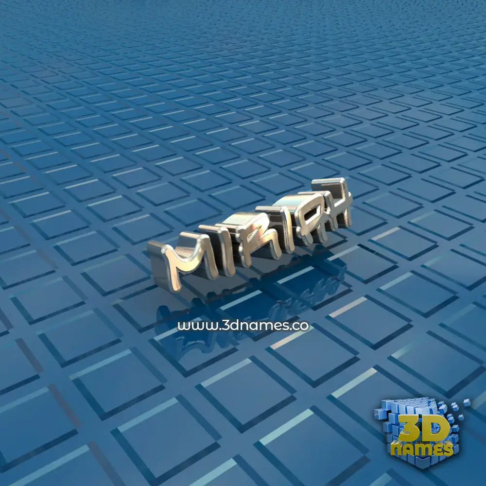 miriah in Blue Bling style - 3D name wallpaper